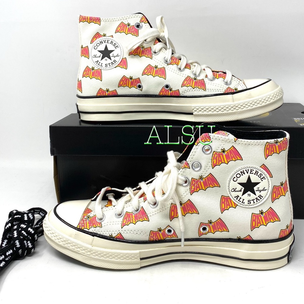 Converse & DC Batman Chuck 70 High Canvas  Egret M - Picture 10 of 12